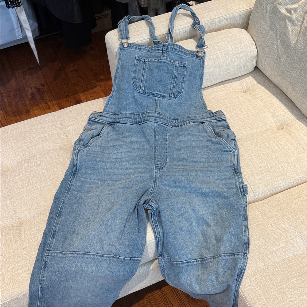 Hollister Blue Denim Overalls